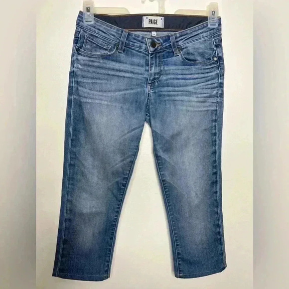 Paige Jimmy Jimmy Crop Dark Wash Size 26 Jeans - Picture 1 of 4